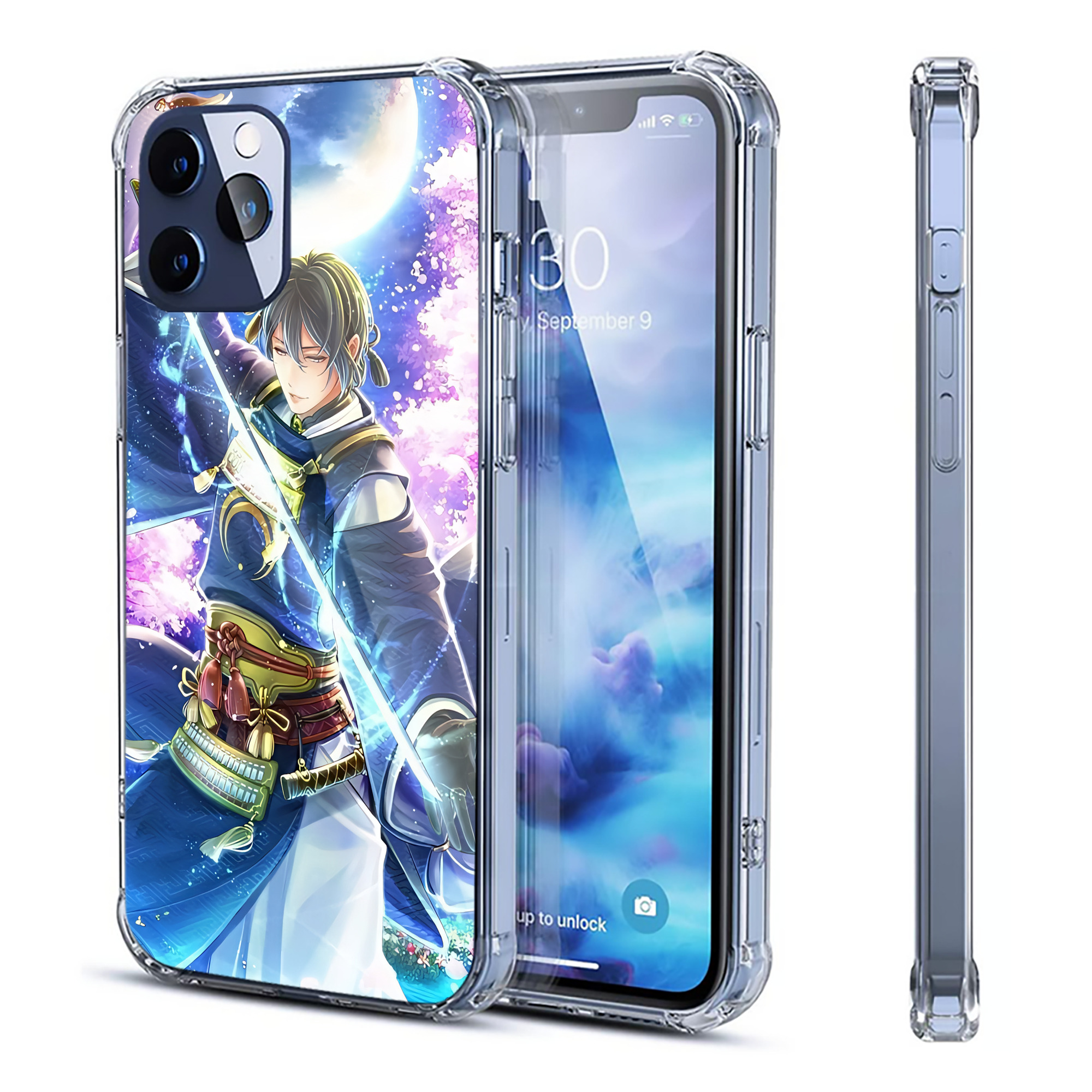 （画像用） 刀剣乱舞 Touken Ranbu 【iPhone 12シリーズ対応】透明スマホケース（クリアソフトケース）